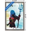 Trends International DC Comics Movie - Aquaman - Arthur Silhouette Framed Wall Poster Prints - 3 of 4