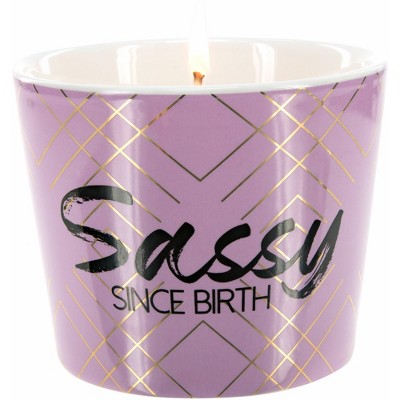 Pavilion Gift Company - Sassy - 8 oz Soy Wax Candle Scent: Tranquility - Flame Candles