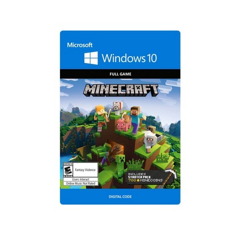 Minecraft Windows 10 Starter Collection Pc Game Digital Target