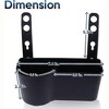 Zone Tech Car Headrest Food and Drink Tray Organizer - Classic Black Portable Premium Quality Car Tray for All Your Needs - 3 of 4