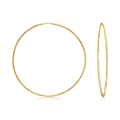 Ross-Simons 1.5mm 14kt Yellow Gold Endless Hoop Earrings