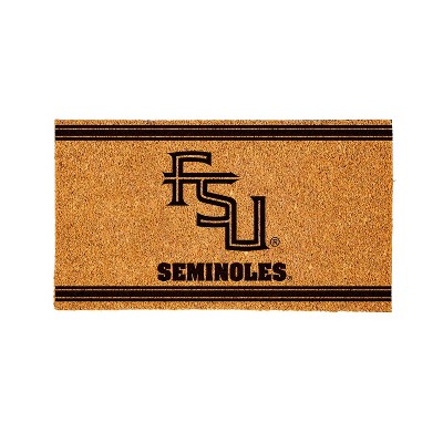 Evergreen Florida State University Natural Coir 28 x 16 Inches Indoor Outdoor Doormat
