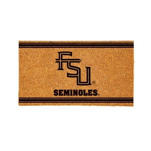Evergreen Florida State University Natural Coir 28 x 16 Inches Indoor Outdoor Doormat - 1 of 4