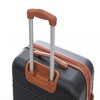 Naysaye Luggage 2 Piece Set with Bag Spinner Suitcase TSA Lock Lightweight for Travel, Black and Brown, 19"*13"*28" - 3 of 4