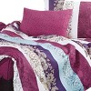 Slickblue Floral Cotton Duvet Cover Set, 3/4PC Twin/Queen Bedding, Deep Pocket Sheet, Machine Washable - 3 of 3