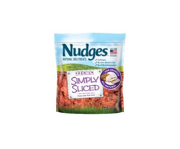 Nudges Simply Sliced Pork Jerky Dog Treats - 12oz