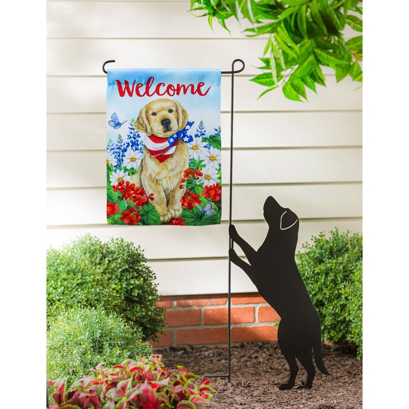 Evergreen Dog with Patriotic Bandana Garden Suede Flag 12.5 x 18 Inches Indoor Outdoor Decor, 3 of 4