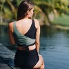 Calypsa Women's Emery 2-Piece Wrap Style Swim Set With Reversible Top and High-Waisted Bottom - 4 of 4