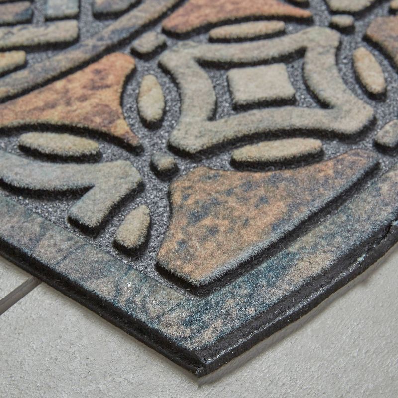 1&#39;11&#34;x2&#39;11&#34; Doorscapes Estate Mat Deco Tile Slice Assorted Brown - Mohawk, 3 of 6