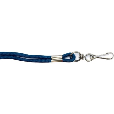 Kemp USA Rope Lanyard - Soft Nylon Lanyards for ID Badges, 19” Long, 6 Warp Thickness - With Swivel J-Hooks for Easy Attachment