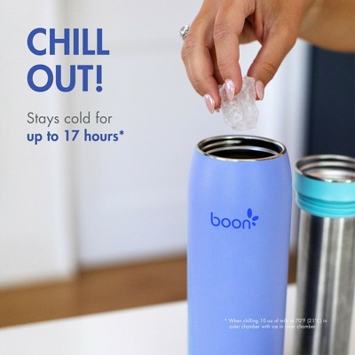 Condition photo showing New/Like New for boon frosh portable stainless steel milk chiller - blue - 24 fl oz