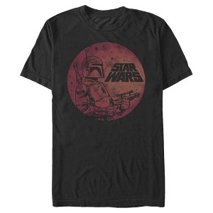 Men's Star Wars Boba Fett Retro Circle T-Shirt - 1 of 4