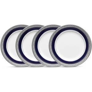 Noritake Crestwood Cobalt Platinum Set of 4 Bread & Butter/Appetizer Plates - 1 of 3