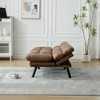 70'' Velvet Modern 2-Seater Sofa with Thick Cushions and Metal Legs - 4 of 4