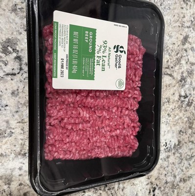 All Natural 93/7 Ground Beef - 1lb - Good & Gather™ : Target