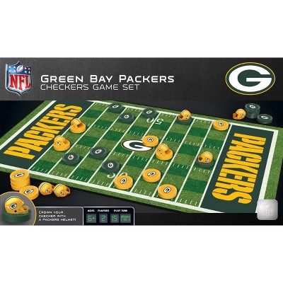 MasterPieces Officially licensed NFL Green Bay Packers Checkers Board Game for Families and Kids ages 6 and Up
