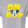 Women's - Disney - Oh Boy Mickey Face Cropped Graphic T-Shirt - 2 of 4