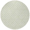 Mint Green And Ivory Geometric Washable Indoor Outdoor Area Rug - 4 of 4