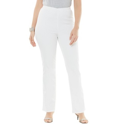 Roaman's Women's Plus Size Petite Comfort Stretch Bootcut Jean