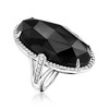 Ross-Simons Onyx Ring With .50 ct. t.w. White Topaz in Sterling Silver Size 5 - 3 of 4