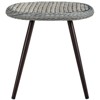 Modway Endeavor Outdoor Patio Wicker Rattan Side Table Gray - 2 of 4
