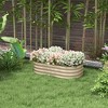 SEVOBAL Planters Outdoor Raised Garden Bed Kit, Planter Box with Safety Edging for Growing Flowers Herbs Vegetables, Yellow, 41.25"*24.5"*11.75" - 2 of 4