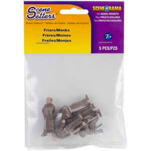 SceneARama Scene Setters(R) Figurines-Friars/Monks 5/Pkg - 1 of 2