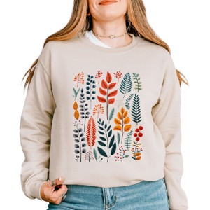 Simply Sage Market Winter Leaves Sweatshirt - 1 of 4