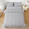 Karl Home Duvet Cover Set Solid Terracotta Color Bedding Set 3 Pieces Queen Size - 3 of 4