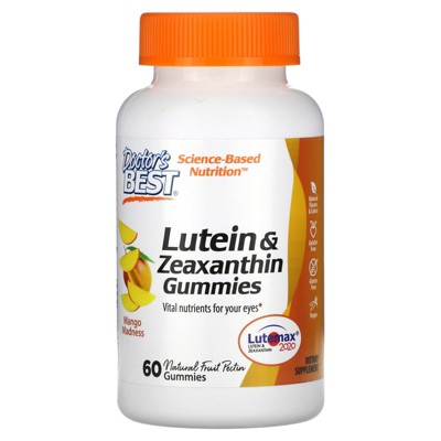 Doctor's Best Lutein & Zeaxanthin Gummies, Mango Madness, 60 Gummies