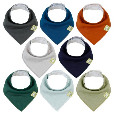 Keababies 8pk Organic Baby Bandana Drool Bibs, Stylish, Super Absorbent ...