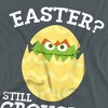 Sesame Street Still Grouchy Easter Women's T-Shirt Charcoal - 2 of 4
