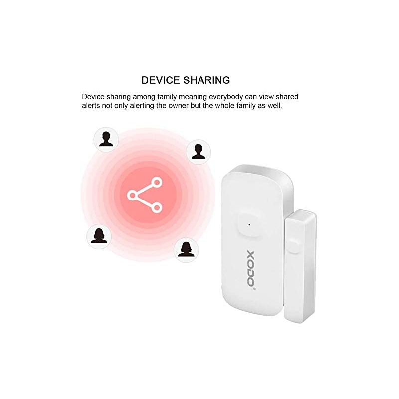 XODO DS1 2-Pack,Wi-Fi Security Smart Home  Alarm Sensor, 4 of 7