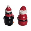 Transpac Ceramic Santa and Penguin Salt and Pepper Shaker Set Christmas Tabletop Decor Multicolor Hand Wash Gift - 3 of 3