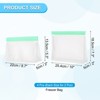 Unique Bargains Reusable Leakproof Zip PEVA Freezer Food Storage Bags 4 Pcs - 2 of 4