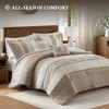 5-Piece King Comforter 5pcs Set,Taupe - 2 of 4