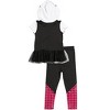 Marvel Avengers Spider-Man Spider-Gwen Captain America Miles Morales Girls Cosplay T-Shirt and Leggings Toddler to Little Kid - 3 of 4