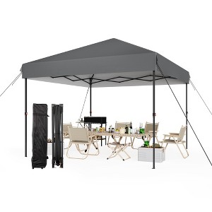 Pop Up Canopy Tent, Folding Shelter, Easy Setup Outdoor Canopy with No Sidewall, Height Adjustable Gazebo for Camping & Events - 1 of 4