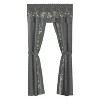 Kate Aurora Complete 5 Pc Window in a Bag Embroidered Floral Country Flax Sheer Curtain & Valance Set - 2 of 4