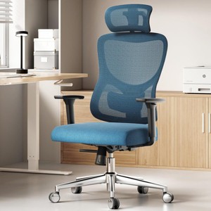 NicBex Ergonomic Office Chair with Lumbar Support,Computer Desk Chair with Adjustable Headrest,3D Armrests,Mesh Office Chair with Wheels - 1 of 4