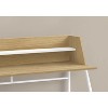 Monarch Specialties Computer Desk Home Office Laptop Storage Shelves 48InchL Work Metal Laminate Natural White Contemporary Modern - 3 of 4