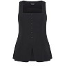 Women's Plus Size Jaz Vest - black | CITY CHIC - 4 of 4