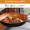 KOCH SYSTEME CS 8 Inch Little Skillet with Lid, Copper Nonstick Frying Pan for Oven & Stove, Small Skillet with Ceramic Coating - 4 of 4
