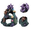 Unique Bargains Aquarium Decorations Hollow Tree Trunk Ornament Resin Fish Accessories Multicolor 5.91" Length 1 Pcs - 3 of 4