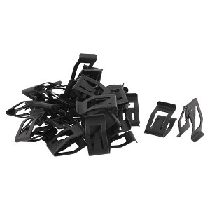 Unique Bargains 30Pcs Auto Car Front Console Dash Dashboard Trim Retainer 0.7"x0.39" x0.39" Black - 1 of 4