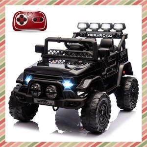 Jojoka 12V Kids Ride On Car, Electric Truck Ride On Toys with 5MPH Max Speed, Remote Control, LED Lights, Music for Kids Gifts - 1 of 4