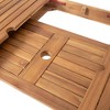 PAGED Wood Outdoor Dining Set All-Weather Patio Table and Chairs Set for Yard, Poolside, Backyard, Patio - 3 of 4