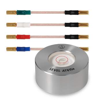 AudioTechnica AT6108 Cartridge to Headshell Color-Coded Lead Wires with AT615a Turntable Level
