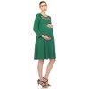 Maternity Cross Neckline Swing Dress - 2 of 3
