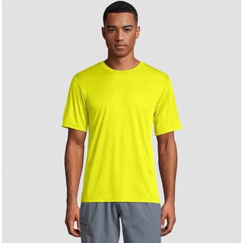 Husk halvt fangst Hanes Men's Cool Dri Performance Short Sleeve T-shirt - Yellow L : Target
